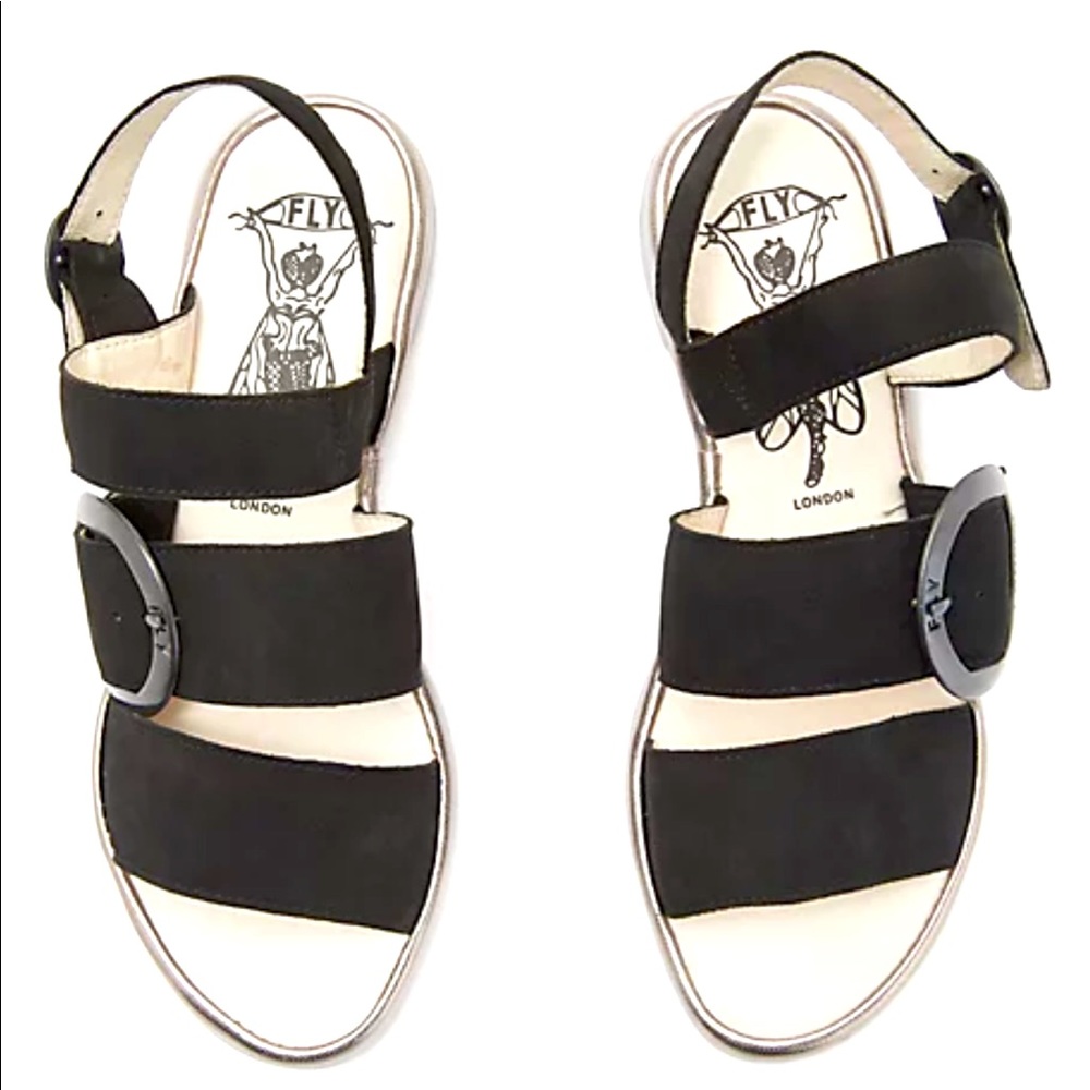 Fly London Womens Idra Goat Leather Sandal 37